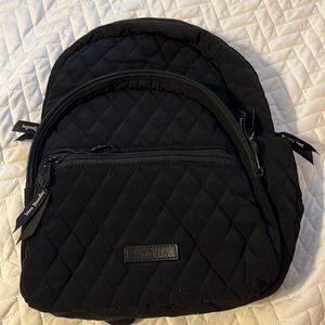 Vera Bradley Small Black Microfiber Backpack